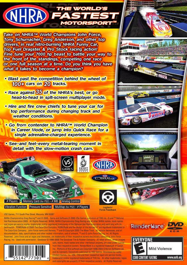 Nhra drag racing simulator